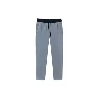 Anta Простые прямые повседневные брюки со средней посадкой и шнурком, мужские низы светло-серые 152427329-3 M