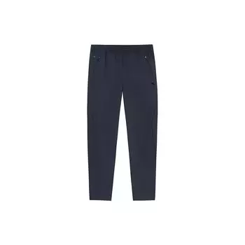 Anta Простые прямые повседневные брюки средней посадки, мужские, черные 952337502-3 XXXL