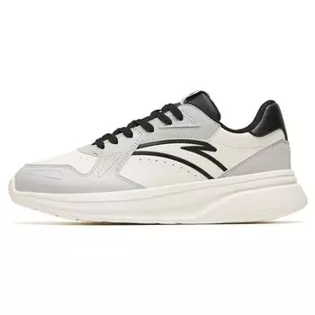 Anta Противоскользящие амортизирующие дышащие низкие спортивные повседневные туфли мужские кроссовки серые белые 912248830-2 41