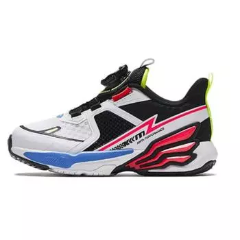 Anta Противоскользящие амортизирующие износостойкие низкие детские кроссовки для бега детские кроссовки черные красные 312339963-1 28