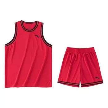 Anta Прямые баскетбольные шорты с логотипом в полоску, комплект мужской спортивной одежды 152321223-3 S