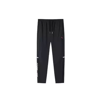 Anta Прямые свободные тканые брюки мужские черные 952217506-3 XL