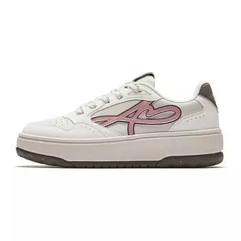 Anta Qingfeng 1 Simple Versatile Non-Slip Wear-Resistant Low-Top Skate Shoes Women sneaker Beige Brown Pink 122538035-5 36