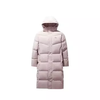 Anta Quick Warm Duck Down Long Hooded Coat Unisex Outerwear Mineral-Pink 972448902-4 M
