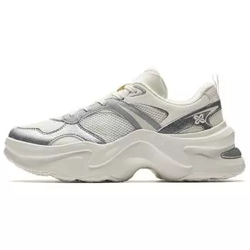 Anta Rabbit Shoes Comfortable Versatile Durable Lightweight Low-Top Casual Shoes Women sneaker Silver 922528821-3 35.5