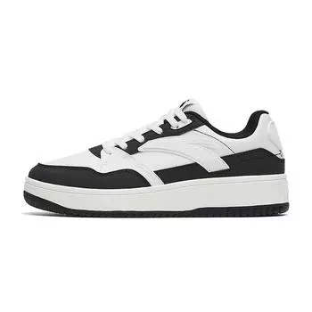 Anta Retro Fashion Versatile Non-Slip Durable Low-Top Skate Shoes Men sneaker White Black 112538033R-1