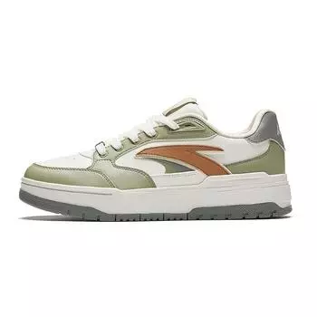 Anta Retro Versatile Slip-Resistant Durable Low-Top Skate Shoes Men sneakers White Green Brown 112448068-7 44