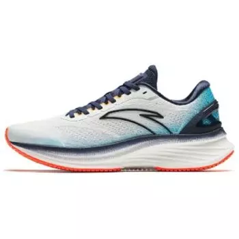 Anta Round Toe Lace-Up Low-Top Running Shoes Men sneakers White Blue 112415582-6 40.5