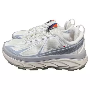 Anta Round Toe Lace-Up Plush Shock Absorbing Wear-Resistant Low-Top Running Shoes Men sneaker White 112346606A-8 41