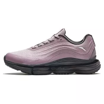 Anta Round Toe Lace-Up Shock Absorbing Wear-Resistant Low-Top Running Shoes Women sneakers Purple Pink 122415501-1 37.5