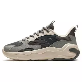 Anta Круглый носок на шнуровке универсальные амортизирующие износостойкие низкие повседневные туфли мужские кроссовки серые 112418813-3 43