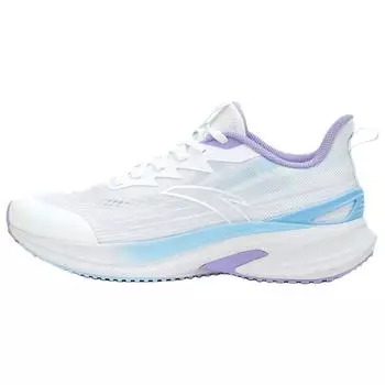 Anta Running 4th Generation Comfortable Shock Absorbing Durable Low Top Training City Commuting Running Shoes Women sneaker White Blue 122535585R-2 37.5