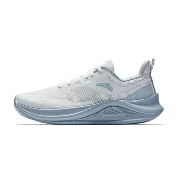 Anta Running Series Comfortable Shock Absorbing Durable Low Top Casual Running Shoes Women sneaker White Blue 922535513-1 38.5