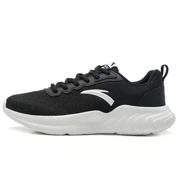 Anta Running Series Fabric Synthetic Leather Urban Running Non-Slip Wear-Resistant Low-Top Running Shoes Men sneaker Black White 912345527--1 42