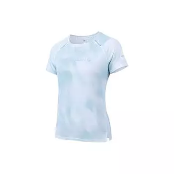 Anta Running Series Logo Print Breathable Crew Neck Short Sleeve T-Shirt Women Tops Cloud-Blue 162335101-4 M