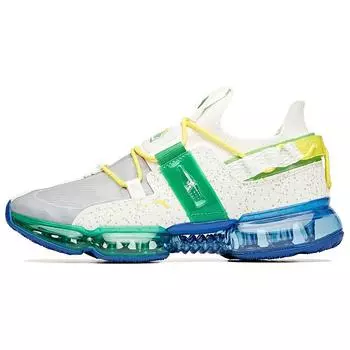Anta Кроссовки Running Series Low-Top для бега, мужские кроссовки, белые, зеленые, 112025530-4 40.5