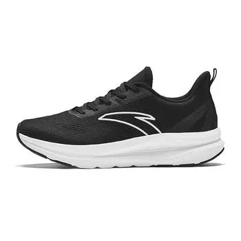 Anta Running Series Mesh Comfortable Shock Absorption Non-Slip Low-Top Casual Running Shoes Men sneaker Black White 112435505R-2 40