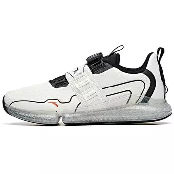 Anta Running Series NASA Collaboration Shock Absorption Non-Slip Lightweight Rebound Low-Top Running Shoes Men sneaker Black White 112015590A-1 40