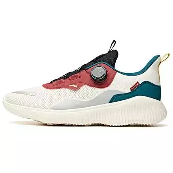 Anta Running Series No-Tie Knob Shock Absorption Non-Slip Wear-Resistant Low-Top Running Shoes Men Sneakers Velvet-Red 912045520-2 40