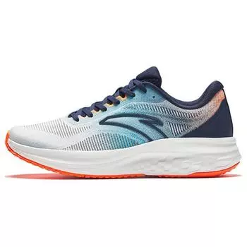 Anta Running Series Shock Absorption Non-Slip Low-Top Running Shoes Men Sneakers White Blue Orange 912425530-3 44