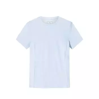 Anta Running Series Solid Color Breathable Versatile Short Sleeve T-Shirt Women Tops 162527118-7 XS