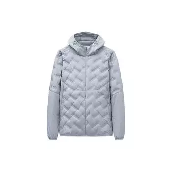 Anta Running Series Solid Color Zipper Hooded Fleece Jacket Men Jackets Mud-Lime 152345602-1 S