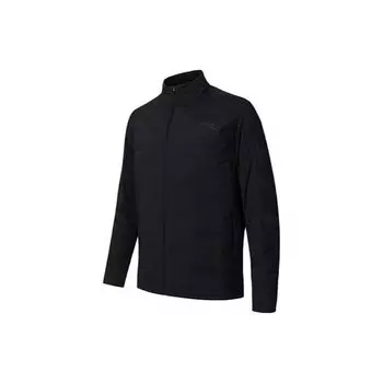 Anta Running Series Solid Color Zipper Stand Collar Jacket Men Jacket Black 152345903-2 3XL