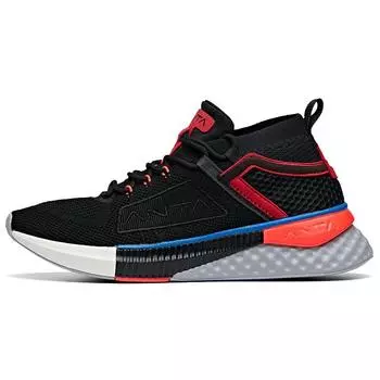 Anta Running Series Trendy Versatile Casual Running Shoes Men Sneakers Black Red Blue 11915553-3 41