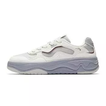 Anta Seaweed 2.0 Comfortable Trendy Wear-Resistant Non-Slip Low-Top Skate Shoes Men sneaker White Gray 912528011-4 39