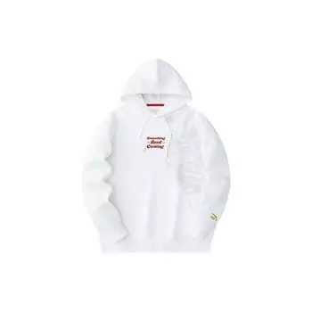 Anta Серия «Год Дракона» Good Things Happen Letter Print Loose Hoodie Men Hoodies Paper-White 152418761-1 L
