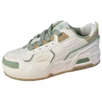 Anta Серия Lifestyle Классическая мода Спорт Прочные Увеличение роста Низкие кеды Женские кроссовки Белый Зеленый 122438028-4 37.5