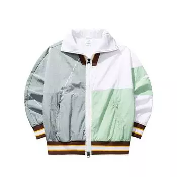 Anta Серия Outdoor Цветной блок Молния Удобная Дышащая Универсальная Повседневная Куртка Куртка Унисекс Белоснежная 172516601G-1 M