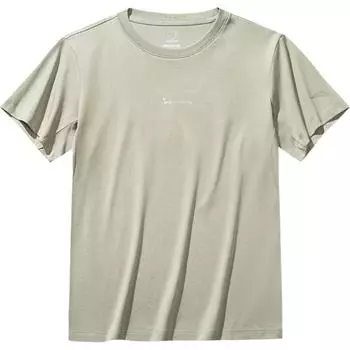 Anta Серия Outdoor Спортивная Повседневная Простая Однотонная Футболка с Круглым Вырезом Пуловер с Коротким Рукавом Женская Футболка Плавающий Серый 162526105-2 M