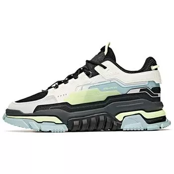Anta Shadow Slip Resistant Durable Low Top Skate Shoes Men Sneakers Black White Gray 912118026-2 39