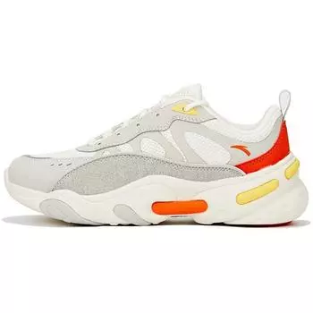 Anta Shock Absorbing Dad Shoes Women Sneakers Gray White 122028855-4 37.5