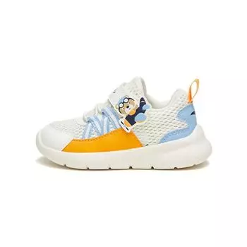 Anta Shock Absorbing Non-Slip Low-Top Running Shoes Baby Sneakers White Orange Blue A312310050-3 24