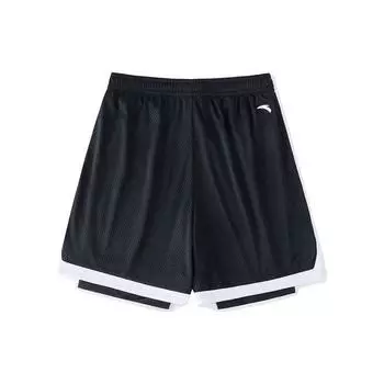 Anta Шорты мужские Basketball Series Letter средней посадки, прямые, базовые, черные 952321301-2 M