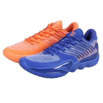 Anta Shunxi 2 Comfortable Trendy Shock Absorbing Wear Resistant Low Top Basketball Shoes Men sneaker Blue Orange 8125A1107-12 49.5