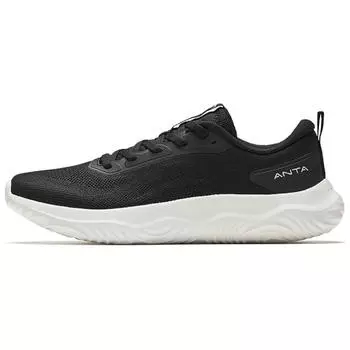Anta Shunxing Lite Comfortable Fashion Shock Absorbing Durable Low Top Casual Running Shoes Women sneaker Black White 122527713-5 35.5