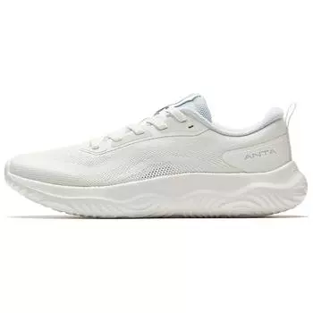 Anta Shunxing Lite Comfortable Trendy Shock Absorbing Wear Resistant Low Top Casual Running Shoes Women sneaker White 122527713-1 35.5