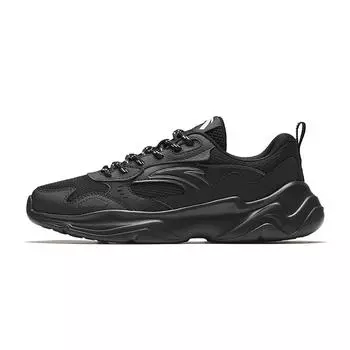 Anta Simple And Versatile Comfortable Fashion Slip-Resistant Breathable Lightweight Low-Top Casual Shoes Women sneaker Black 922528810-4 35.5