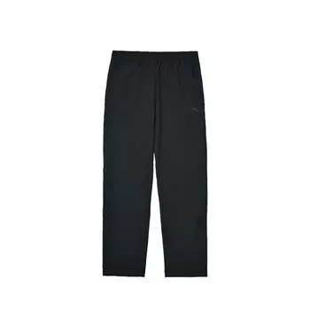 Anta Simple Solid Color Loose Mid-Waist Straight Casual Pants Men bottoms Basic-Black 152447537RS-3 M