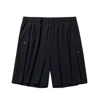 Anta Simple Versatile Solid Color Breathable Mid Waist Five Point Casual Shorts Men shorts 152531338-1 S
