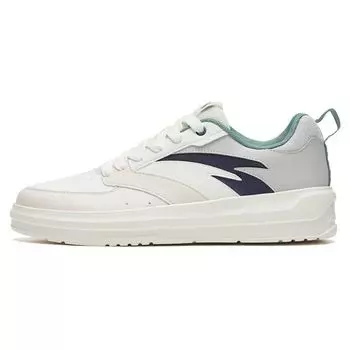 Anta Slip Resistant Durable Lightweight Low Top Skate Shoes Women Sneakers White Gray Black 912328060-3 39