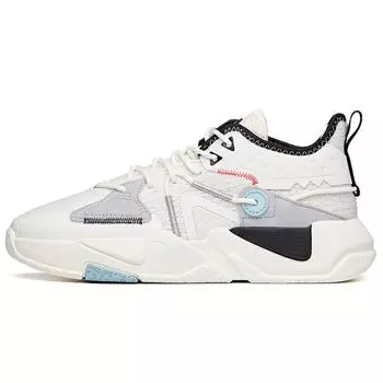 Anta Slip Resistant Durable Low Top Skate Shoes Women Sneakers Ivory-White 112138084-1 41