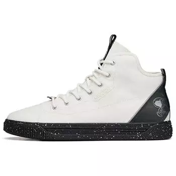 Anta Snoopy X Collaboration Trendy High-Top Sneakers Men Sneakers White Black 912138601-2 41