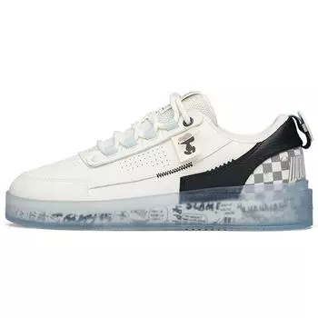 Anta Snoopy X нескользящие износостойкие низкие кроссовки для скейтбординга мужские кроссовки для скейтбординга белые синие черные 912148030-3 39