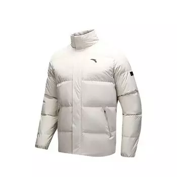 Anta Snow Shell Four Protection Technology Duck Down Quick Warm Waterproof Windproof Oil Stain Resistant Warm Stand Collar Down Jacket 952447902-1 M