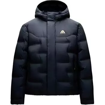 Anta Snow Shell Уличная Ветрозащитная Куртка с Капюшоном и Длинным Рукавом на Утином Пуху Мужские Куртки Базовый-Черный 952446902-8 M