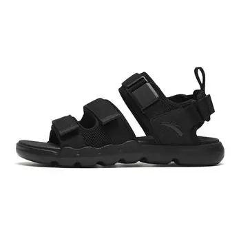Anta Soft Sole Удобные нескользящие износостойкие пляжные сандалии мужские сандалии черные 912326963-1 40